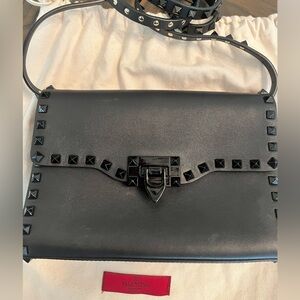 Valentino Black on Black Rockstud Crossbody